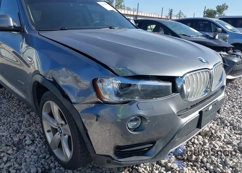 2017 BMW X3 Sdrive28I z USA, uszkodzony, nr VIN 5UXWZ7C39H0V93799